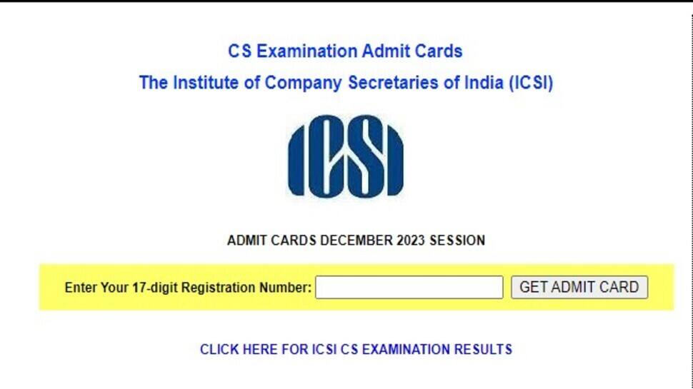 ICSI December Admit Card 2023 Released At icsi.edu- Check Direct Link, Steps To Download Hall Ticket - Vimarsana News