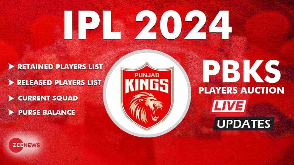 Highlights Punjab Kings (PBKS) IPL 2024 Auction Retained, Released