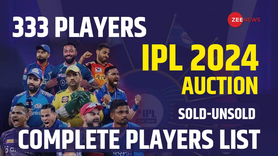 Highlights | IPL Auction 2024 Full List of 333 Players; Check Base Price, Sold Unsold Status in IPL Nilami 2024: Lockie Ferguson Sold To RCB At Base Price