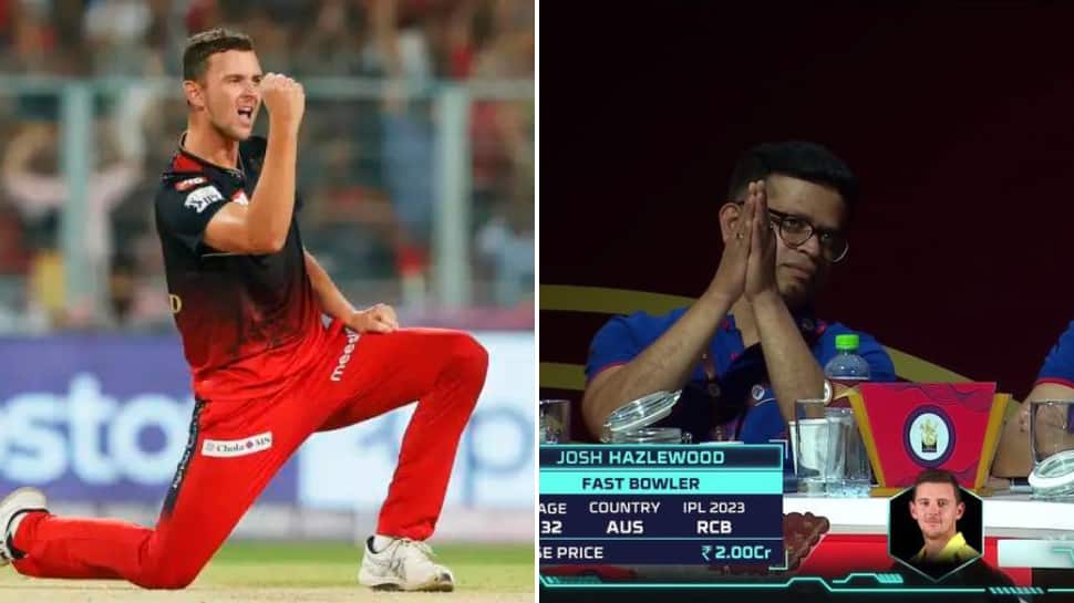 IPL 2024: RCB Head Joins Hands When Josh Hazlewood&#039;s Name Came Up For Bidding, Hilarious Picture Goes Viral