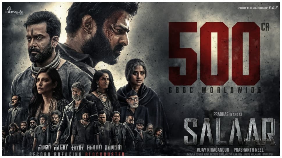 &#039;Salaar: Part 1 - Ceasefire&#039; Box Office Collection: Prabhas-Starrer Rakes In 500 Cr Worldwide - Deets Inside 