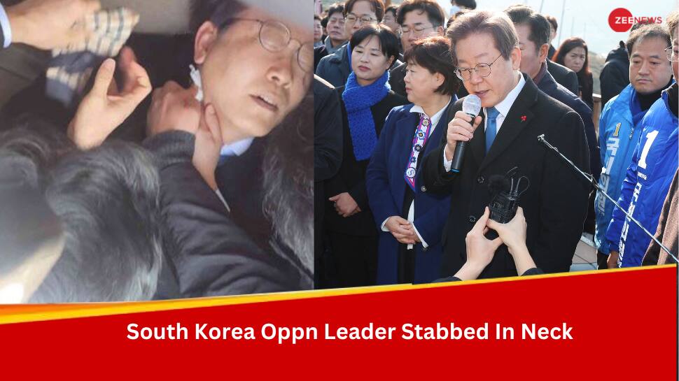South Korea Opposition Leader Lee Jae-Myung Attacked During Busan Visit 