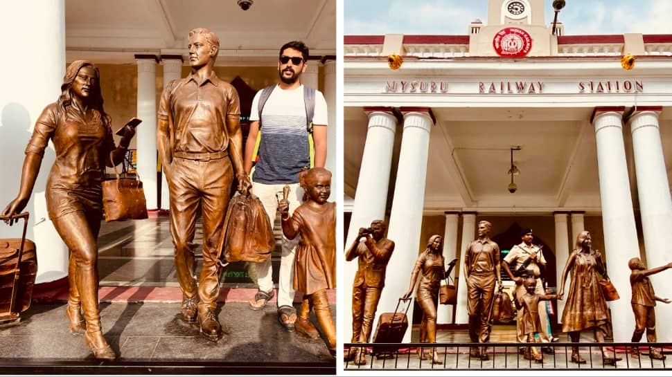 'Life Is A Journey': Arun's Bronze Statue At Mysuru Railway Station