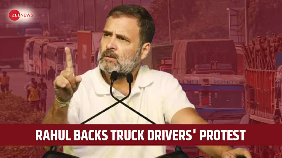 Rahul Gandhi Supports Truckers&#039; Protest, Says &#039;Hit-And-Run&#039; Law Passed Without Discussion
