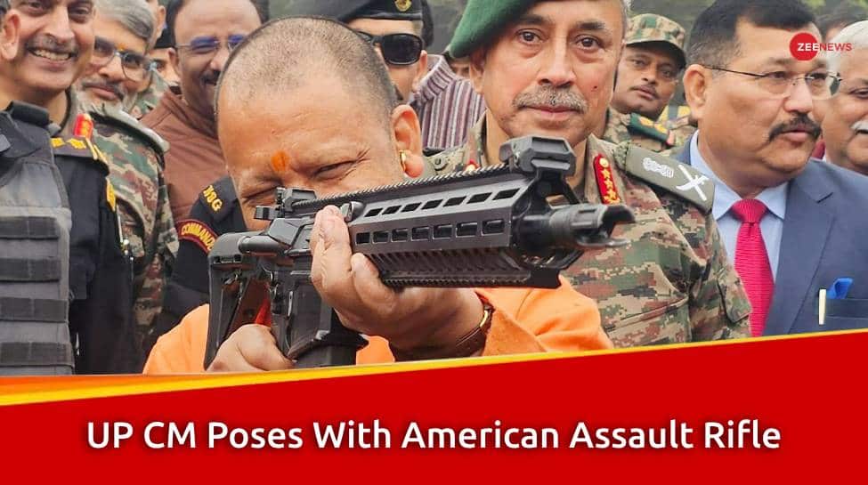 UP CM Yogi Adityanath Poses With American Assault Rifle, Sparks Social Media Frenzy