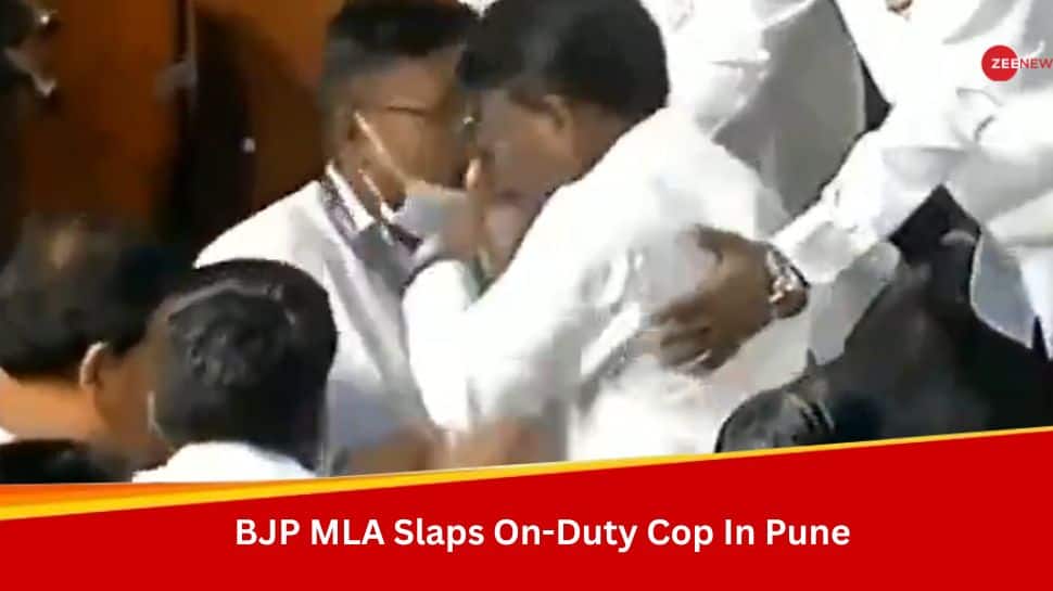 BJP MLA Sunil Kamble Slaps On-Duty Cop In Pune, Video Goes Viral