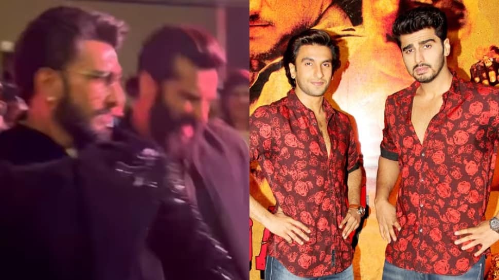 &#039;Gunday&#039; Arjun-Ranveer Singh Groove To Bollywood Songs At An Event, Video Goes Viral