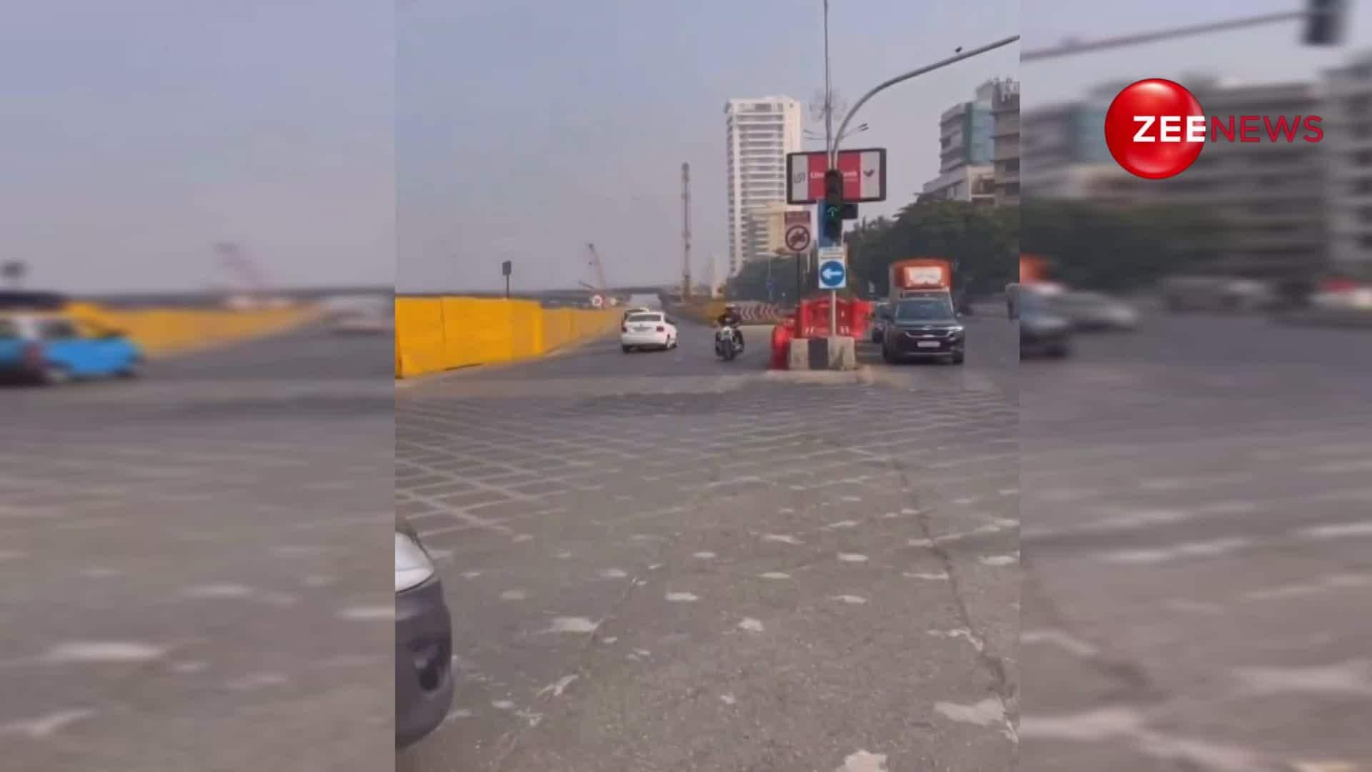 VIRAL VIDEO: Mumbai Police Responds to Footage Showing Biker Hit by ...