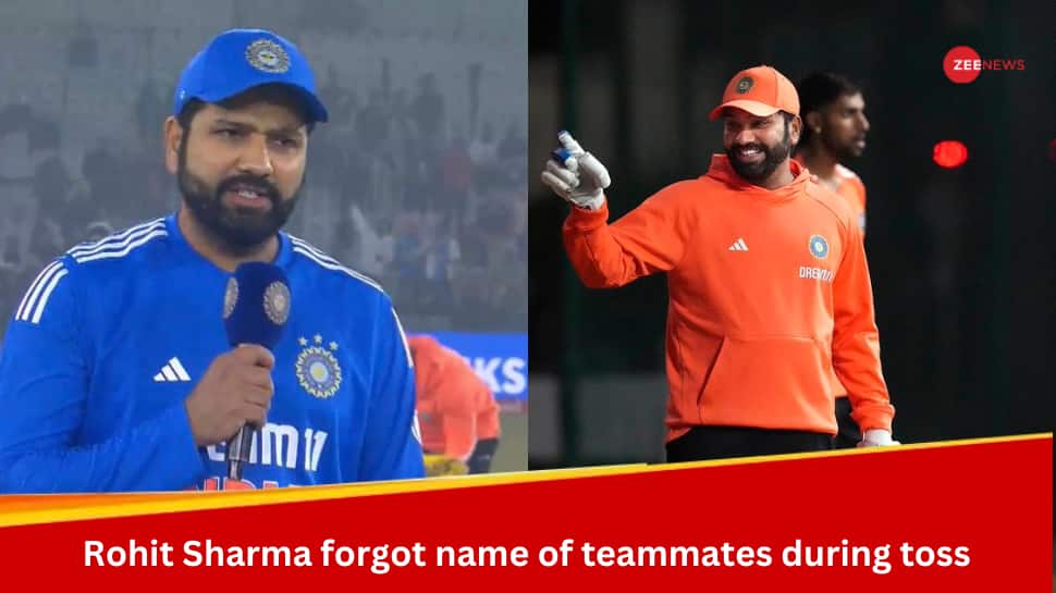 WATCH: Rohit Sharma Forgets Name Of Teammate At Toss, Hilarious Video Goes Viral