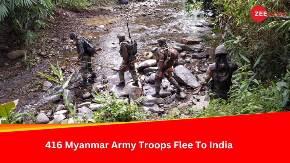 416 Myanmar Army Soldiers Flee to India Amid Civil War, Repatriated: Army Chief