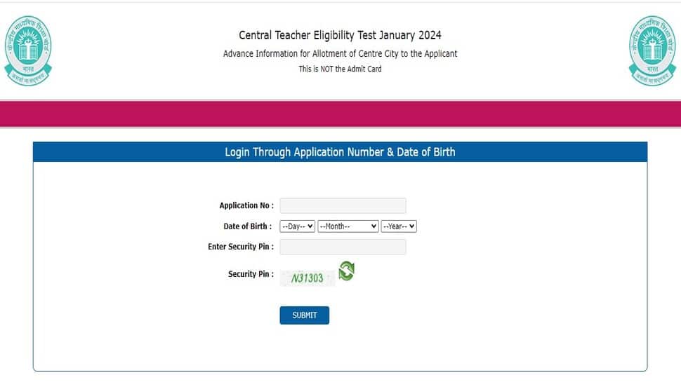 CTET Exam City Slip 2024 OUT, Admit Card Soon At ctet.nic.in- Check Direct Link, Steps To Download Here