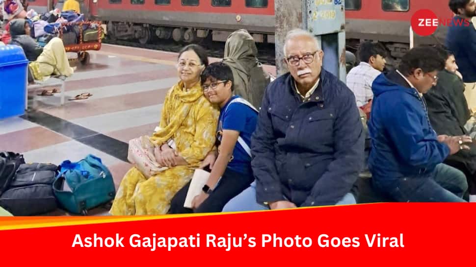 Ashok Gajapati Raju, Ex-Aviation Min Who Hails From Royal Family Goes Viral For Waiting For Train Like A Commoner