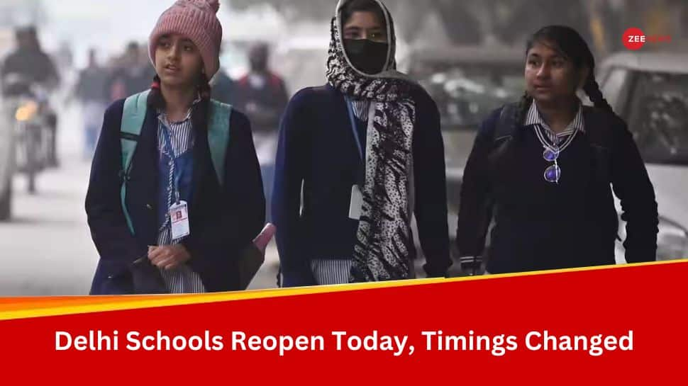 Delhi Schools Reopen Today; Timings Changed Due To Chilly Weather Conditions