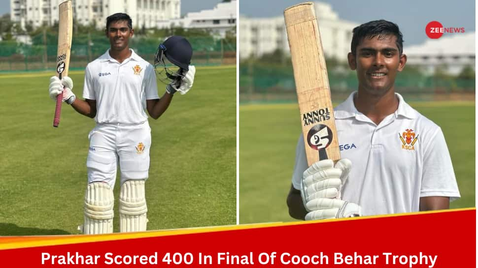 Just Like Brian Lara, Prakhar Chaturvedi Slams 404* In Final Of Cooch Behar Trophy During Karnataka vs Mumbai