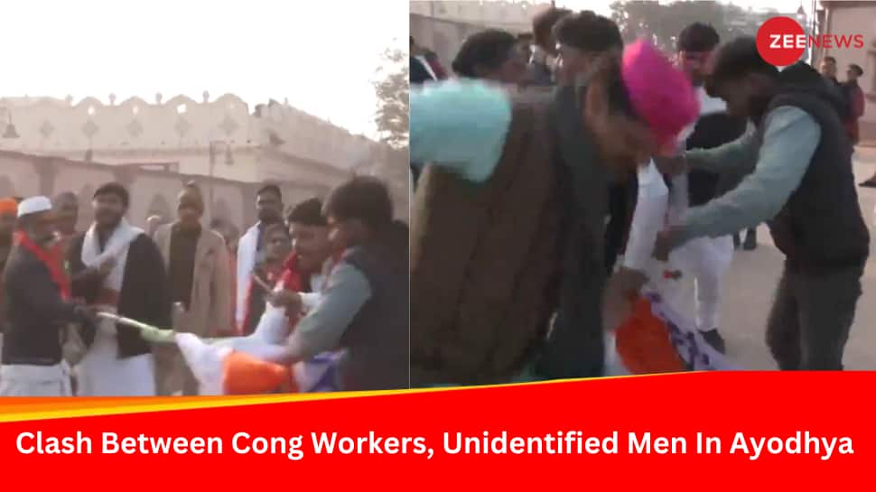 Congress Flag Vandalised Near Ayodhya Ram Temple, Party Workers Abused