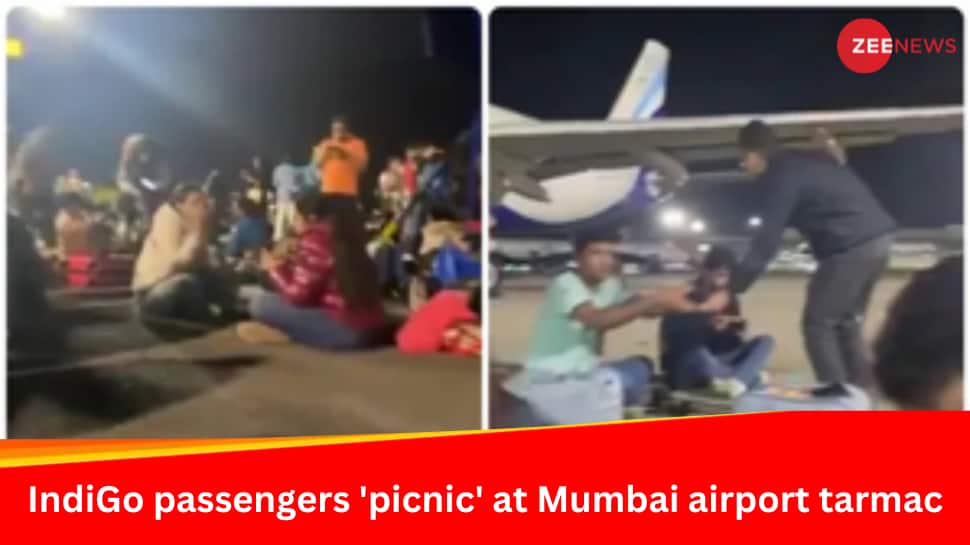 Watch: Passengers Enjoy Snacks, Chats On Tarmac After Delhi-Bound IndiGo Flight Diverted To Mumbai