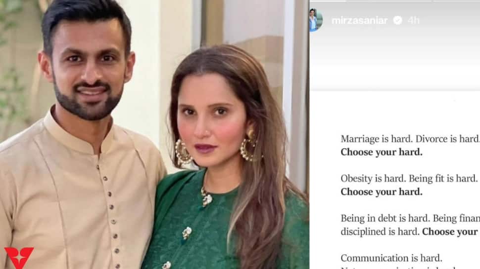 Sania Mirza Reignites Divorce Rumours With Husband Shoaib Malik Via Instagram Post