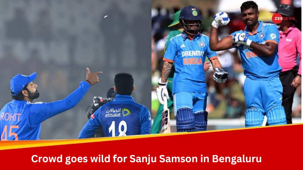 WATCH: Crowd Goes Crazy After Rohit Sharma Names Sanju Samson In Lineup For IND vs AFG 3rd T20I