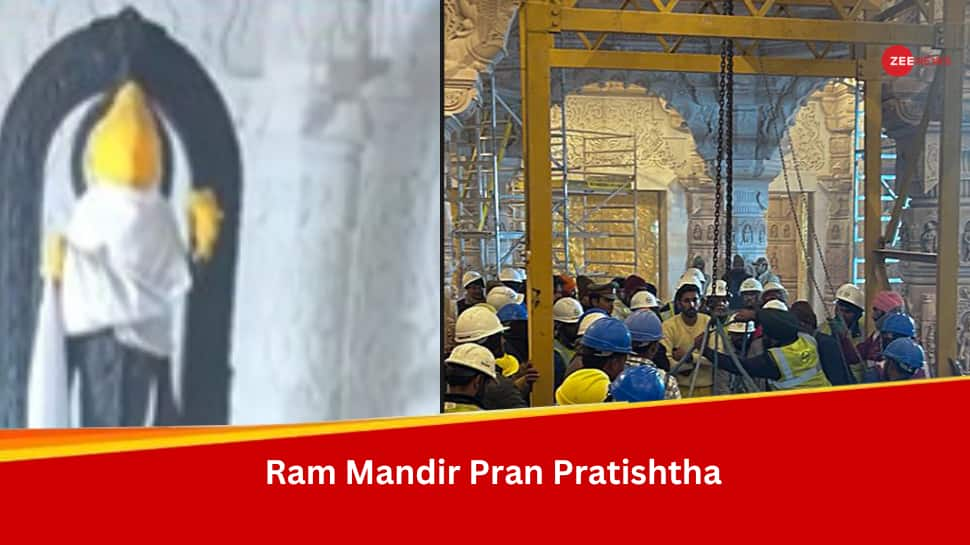 Ram Lalla Idol Installed In Ayodhya Temple&#039;s Sanctum Sanctorum, First Look Out- Watch