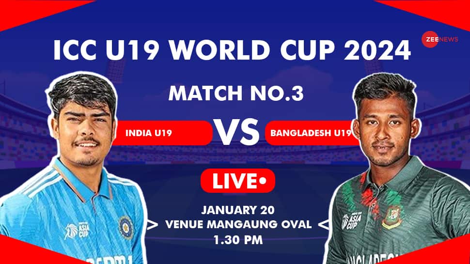 Highlights IND U19 vs BAN U19 World Cup 2024 Cricket Scorecard India