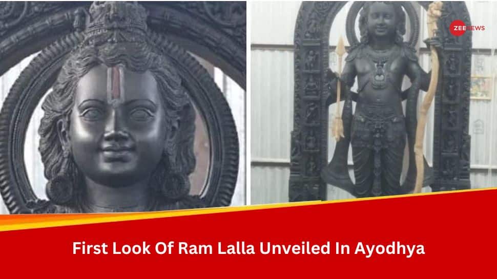 Ram Lalla As A Five-Year-Old Child With A Golden Bow And Arrow: First Look Of Divine Idol Unveiled In Ayodhya