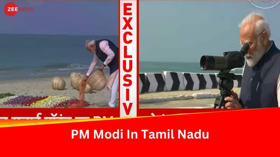 PM Modi Visits Ram Setus Origin Level, Performs Puja At Dhanushkodi Temple