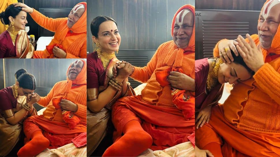 ‘Pran Pratishtha’: Kangana Ranaut Takes Part In Temple Cleaning At Ayodhya&#039;s Hanuman Garhi