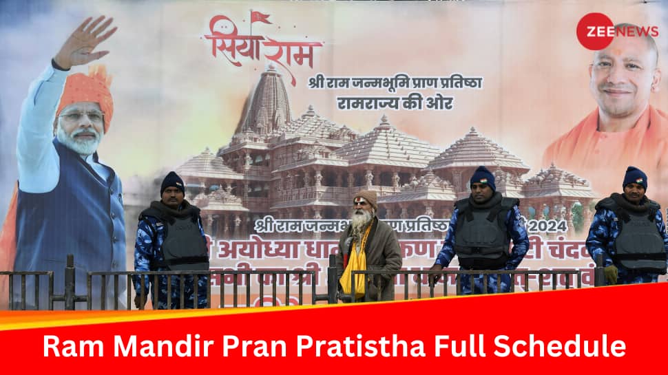 Ram Mandir Pran Pratishtha Full Schedule: All You Need to Know