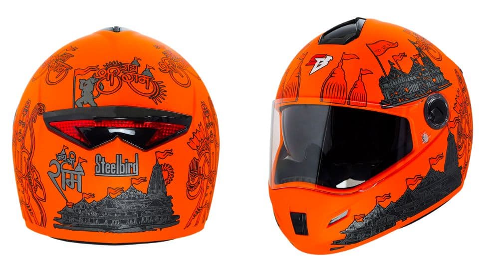 Steelbird best sale helmet orange