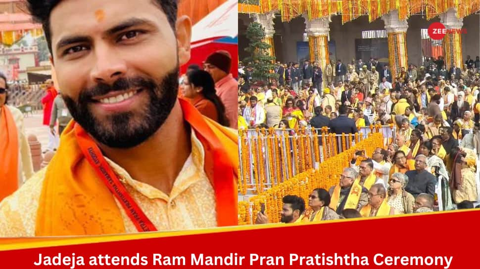 Ram Mandir Inauguration: Team India Cricketer Ravindra Jadeja Attends Pran Pratishtha Ceremony, Pic Goes Viral