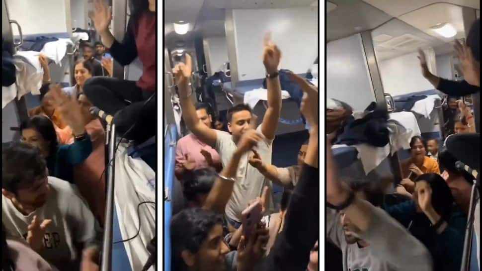 Passengers Celebrate Inauguration Of Ram Mandir On Train; Video Goes Viral