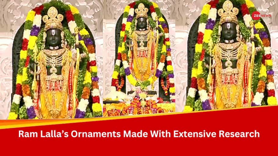 North Indian Style Mukut, Kaustubh Mani, And Beyond: Ram Lalla's Exquisite Ornaments