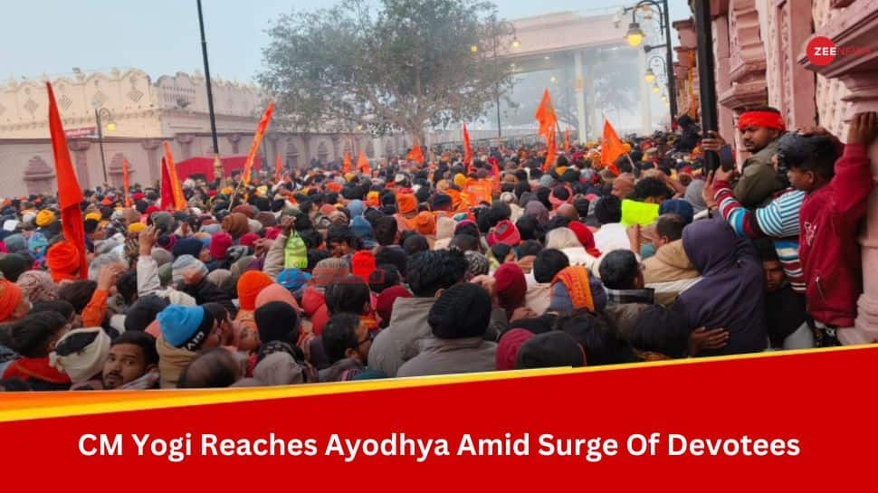 CM Yogi Reaches Ground Zero As Devotees Flock To Ayodhya, Assures Comfortable Darshan Of Ram Lalla