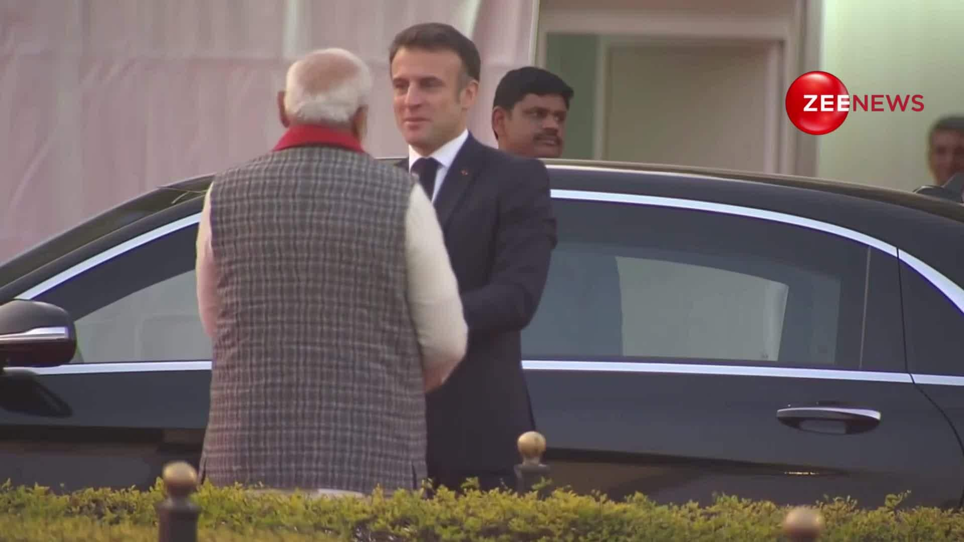 Pm Modi And French President Macron Explore Jantar Mantar In Jaipur