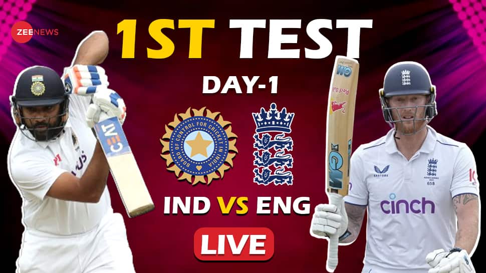 Highlights IND VS ENG Day 1, 1st Test Cricket Score and Updates