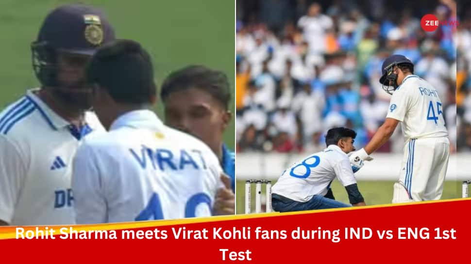 WATCH: Virat Kohli Fan Touches Rohit Sharma&#039;s Feet During India vs England 1st Test