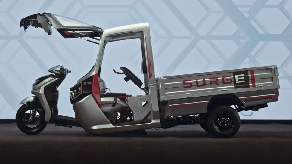 Hero Surge S32 Convertible Electric Rickshaw Unveiled, Doubles Up As ...