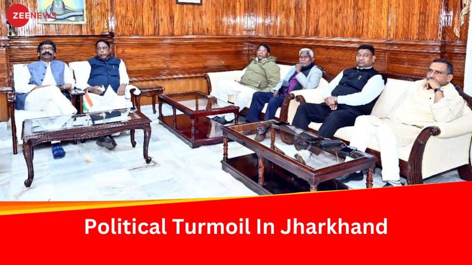 Jharkhand CM Hemant Soren Chairs Meeting With MLAs; BJP Alleges Plan To Make Kalpana Soren CM