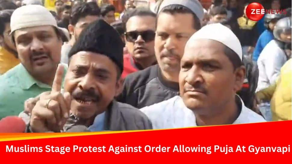 Muslims Protest Against Court Order Allowing Puja In Gyanvapi Tehkhana, Claim &#039;No Proof Of...&#039;