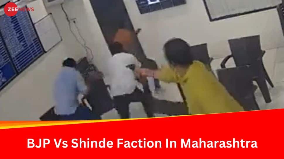 Watch: Maharashtra BJP MLA Opens Fire At Sena-Shinde MLA Inside Police Station; Arrested