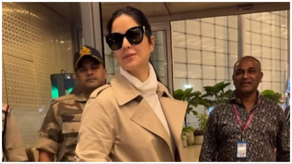 Katrina Kaif Slays Winter Fashion, Impresses In Sharp Trench Coat - WATCH