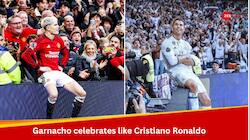 WATCH: Garnacho Celebrates Like Cristiano Ronaldo As Man United Beat West Ham