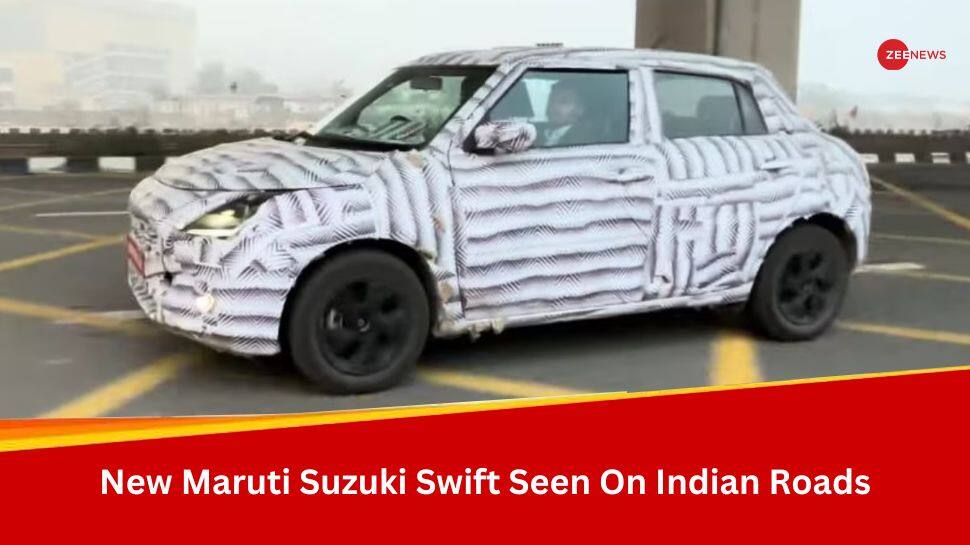 New Maruti Suzuki Swift Seen On Indian Roads Ahead Of Launch, Will Feature These Updates