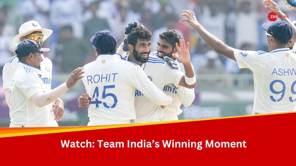 Watch: Team India&#039;s Winning Moment In 2nd Test Vs England As Jasprit Bumrah Cleans Up Tom Hartley; Check Twitter Reactions As Fans Go Crazy 