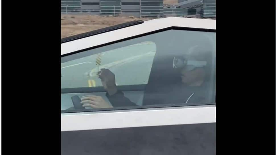 Viral Video: Man Driving Tesla Cybertruck Wearing VR Headset, Raises Safety Concerns 