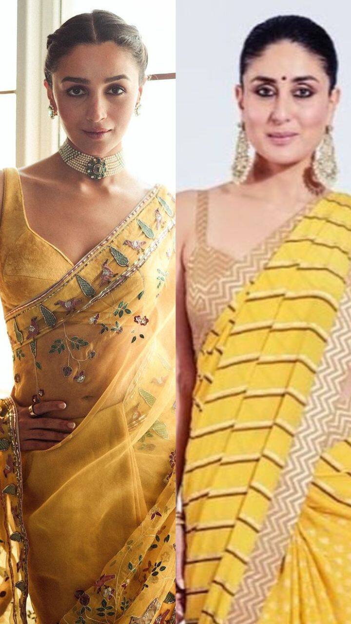 Shopzters Shows You How To Style Your Yellow Sarees!- Celeb Edition |  Indian sari dress, Saree trends, Indian beauty saree