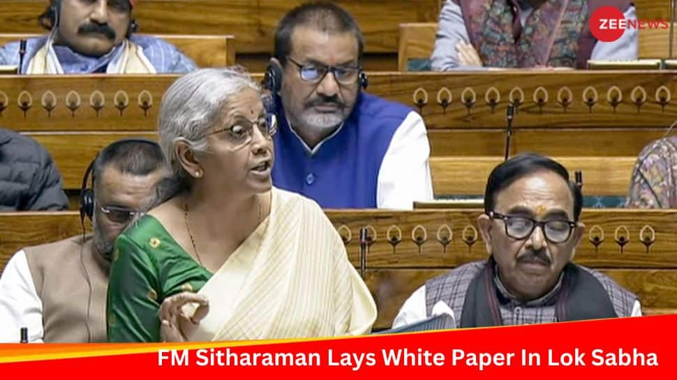 &#039;UPA Made Economy Non-Performing In 10 Years:&#039; FM Sitharaman Tables White Paper In Lok Sabha