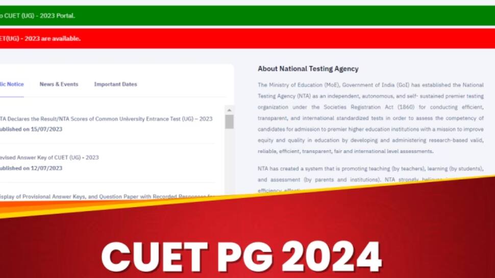 CUET PG 2024 Registration Ends Tomorrow At pgcuet.samarth.ac.in- Check Details Here