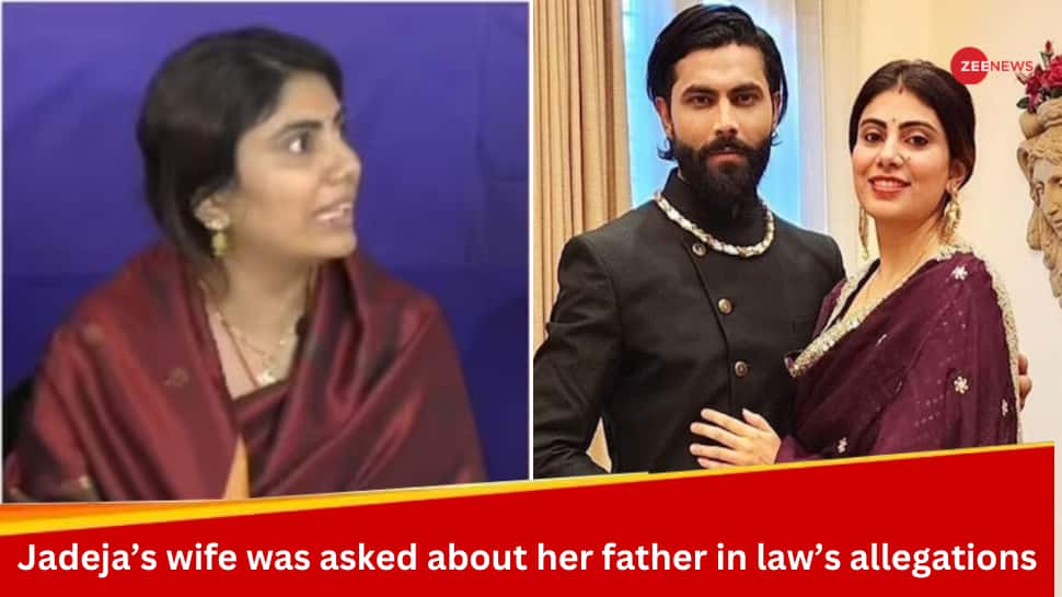 WATCH: Jadeja&#039;s Wife Loses Cool When Asked About Father In law&#039;s Allegations Towards Her