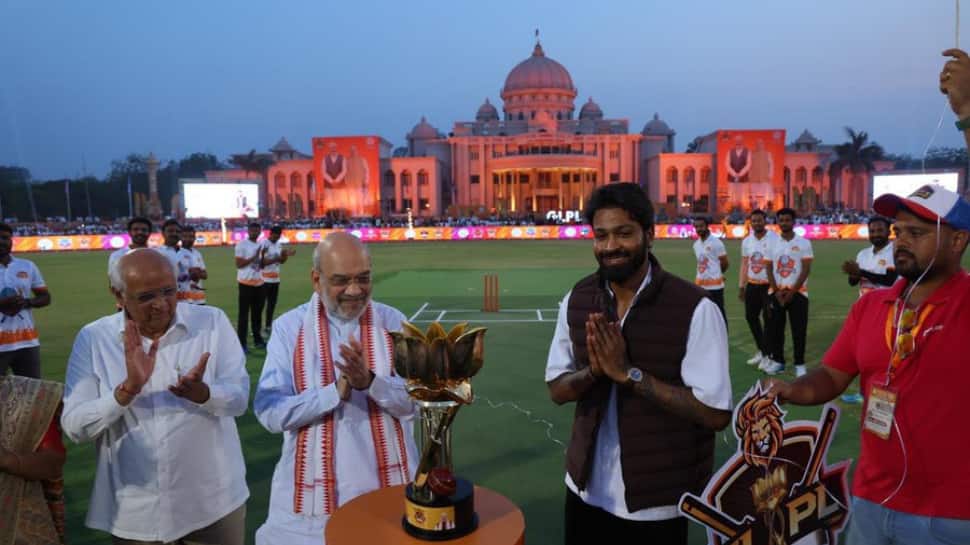 Hardik Pandya Inaugurates Gandhinagar Premier League In Ahmedabad With Union Home Minister Amit Shah